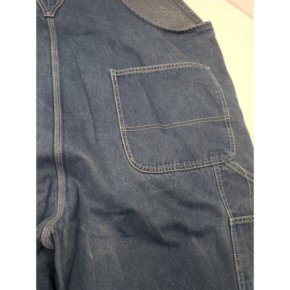 Liberty Men's Denim Blue Bib Overalls 100% Cotton Original Fit Size 50x30 - Picture 13 of 16